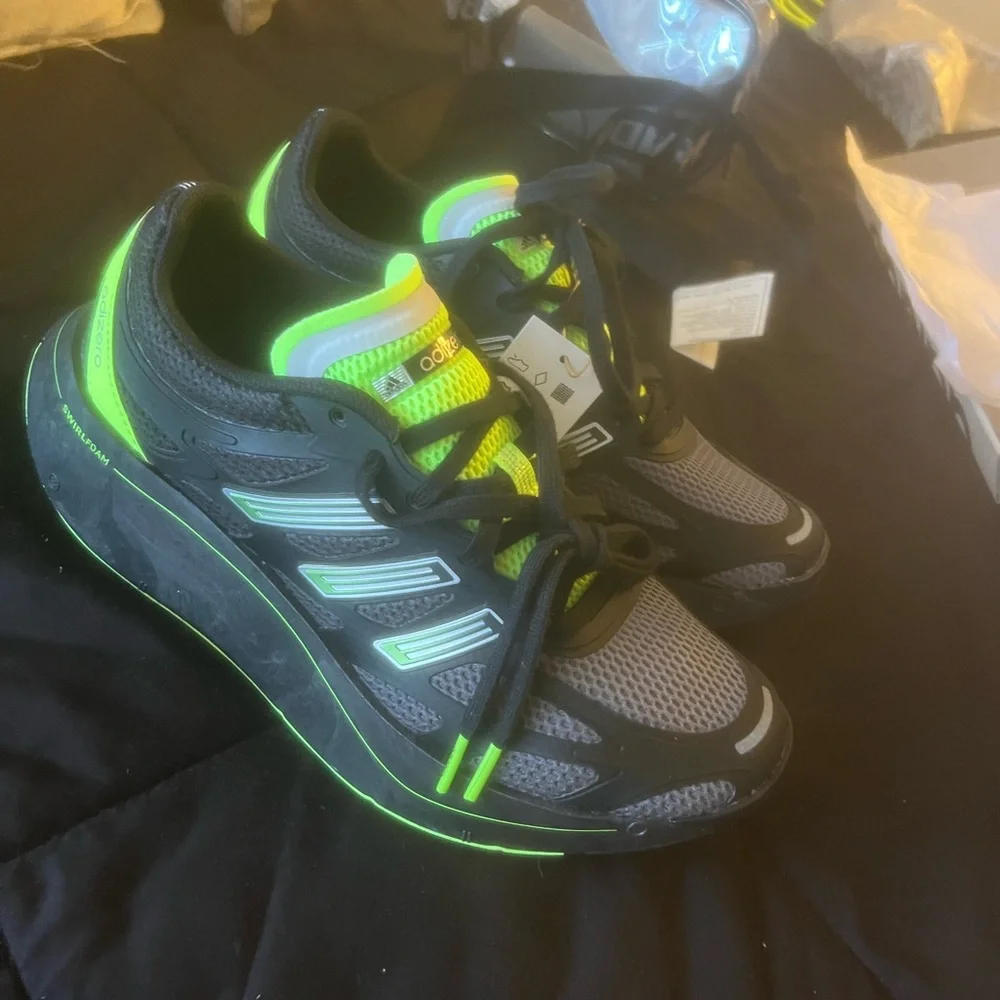 Adidas Adizero Aruku Black with Green Accents - Picture 3 of 7